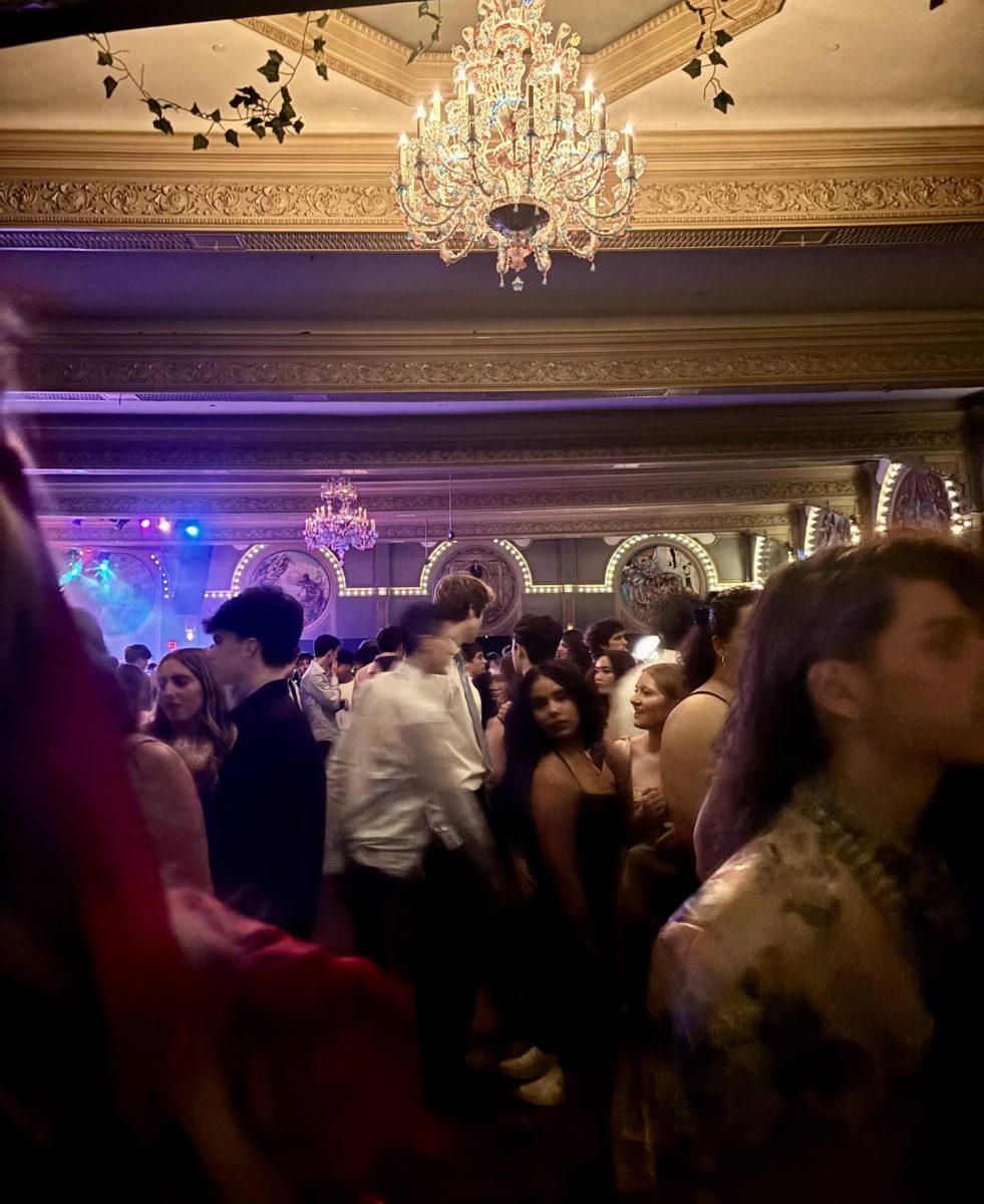 Students on the dance floor at last year's winter formal held at The Crystal Ballroom. Photo by Gabbi Morejohn