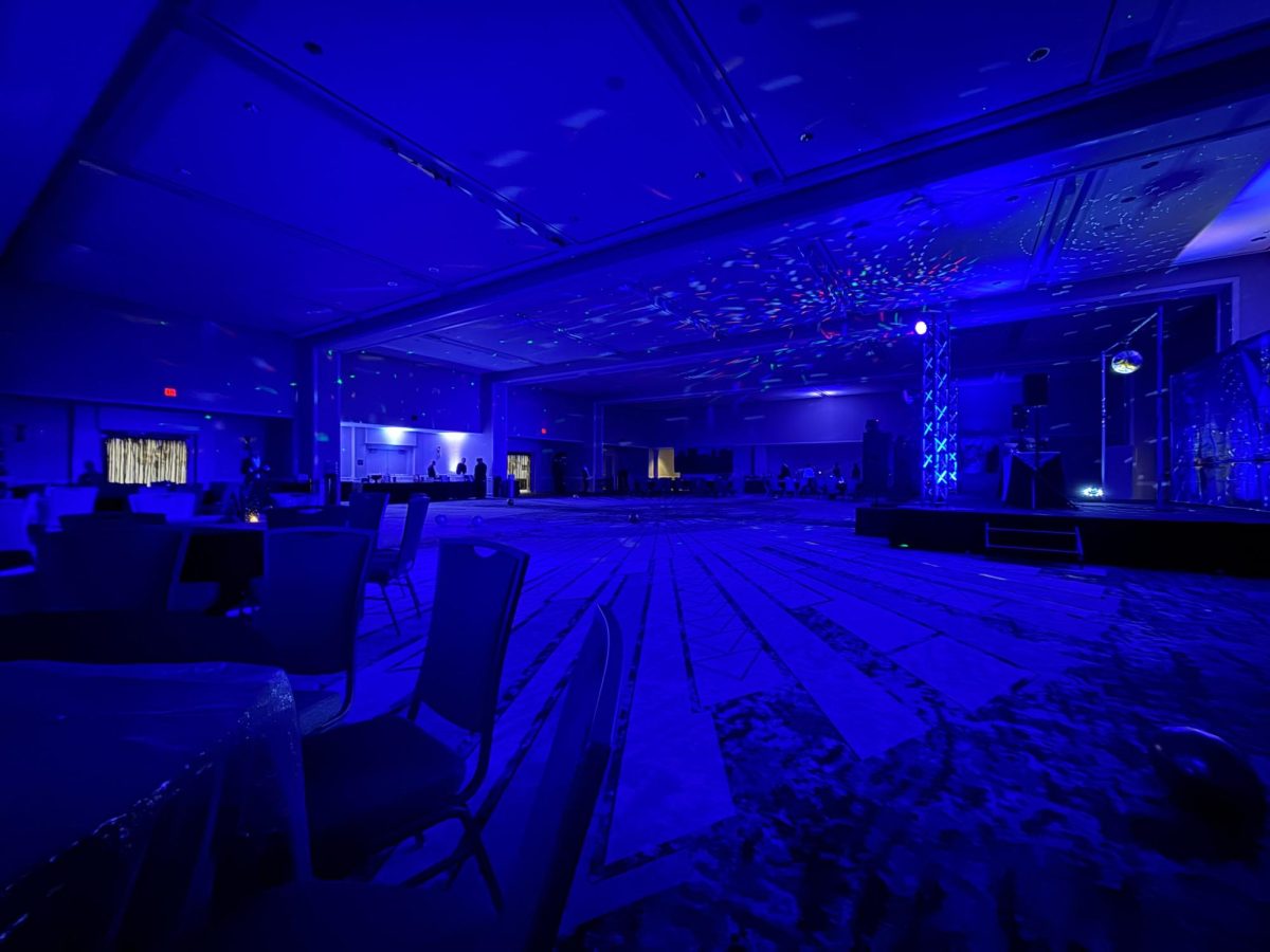 The dance floor before students arrived. Photo courtesy of Maddie Pillsbury
