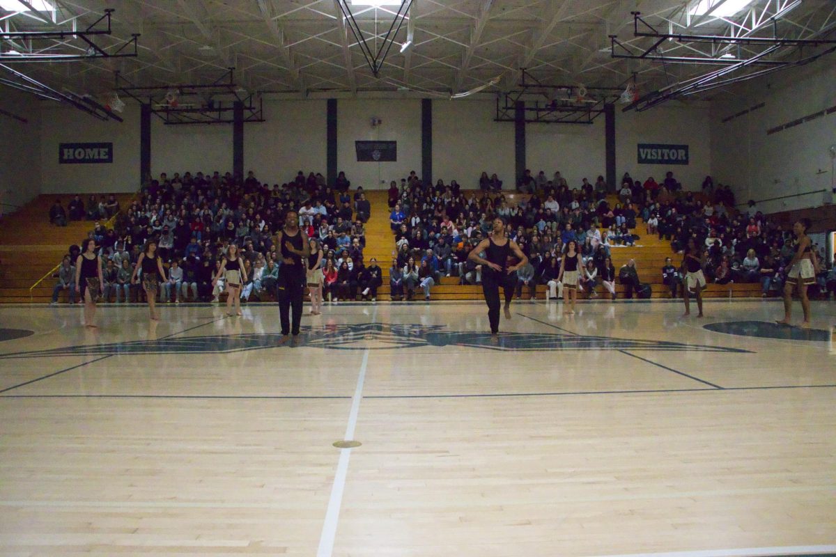 The Jefferson Dancers were one of the main events of the assembly. Their second piece was based on a traditional African dance. Photo by Josephine Varon.
