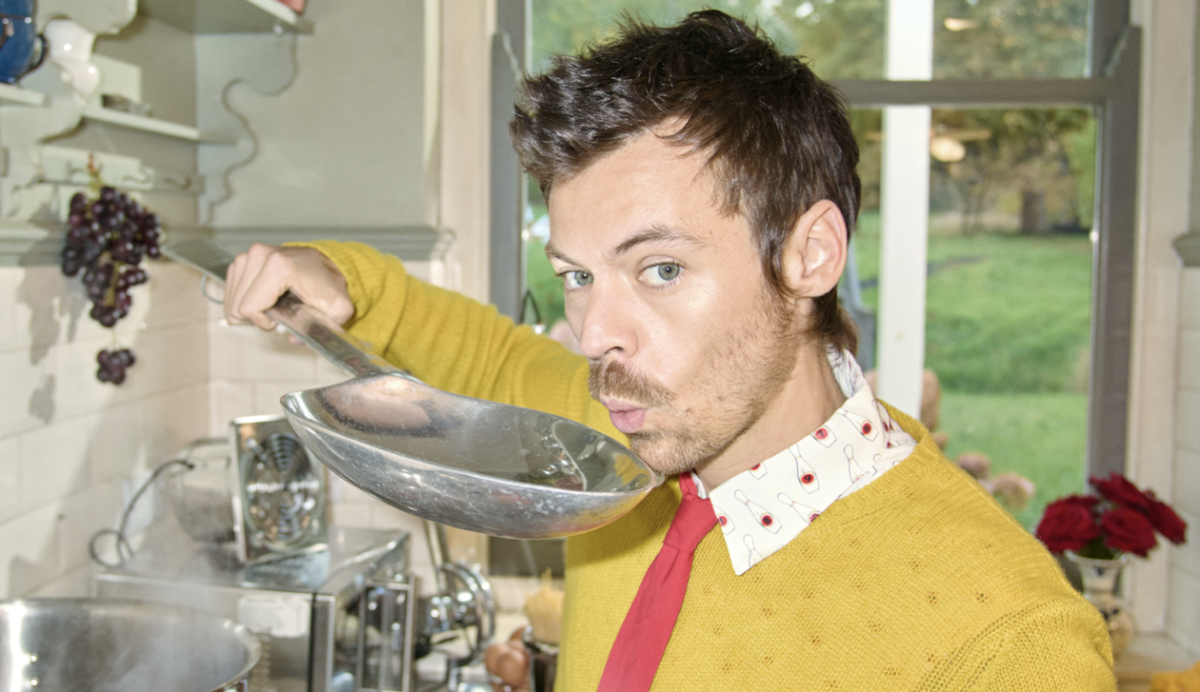 Photo by Johnny Dufort of Harry Styles post album announcement
