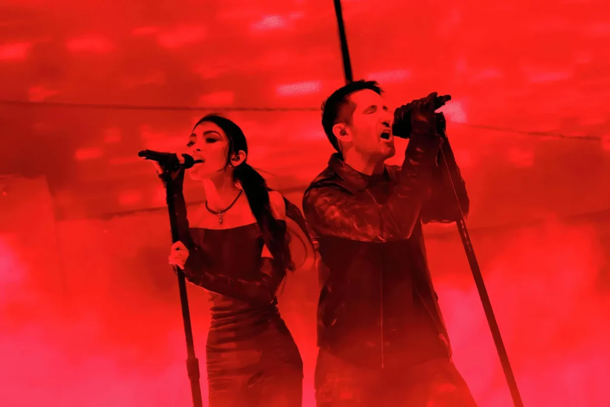 Mariqueen Maandig Reznor and Trent Reznor performing at Coachella | Credits: Matt Winkelmeyer &amp; Christina House/Getty Images for Coachella